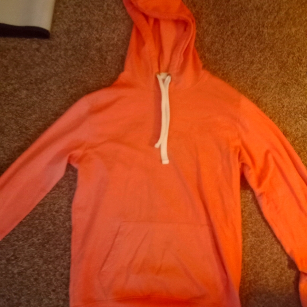 Very nice salmoned colored men's hoodie